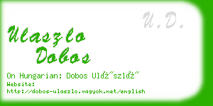 ulaszlo dobos business card